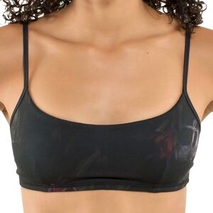 Lululemon Floral Black & Purple Midnight Iris Daily Sports Bra- Size 10?